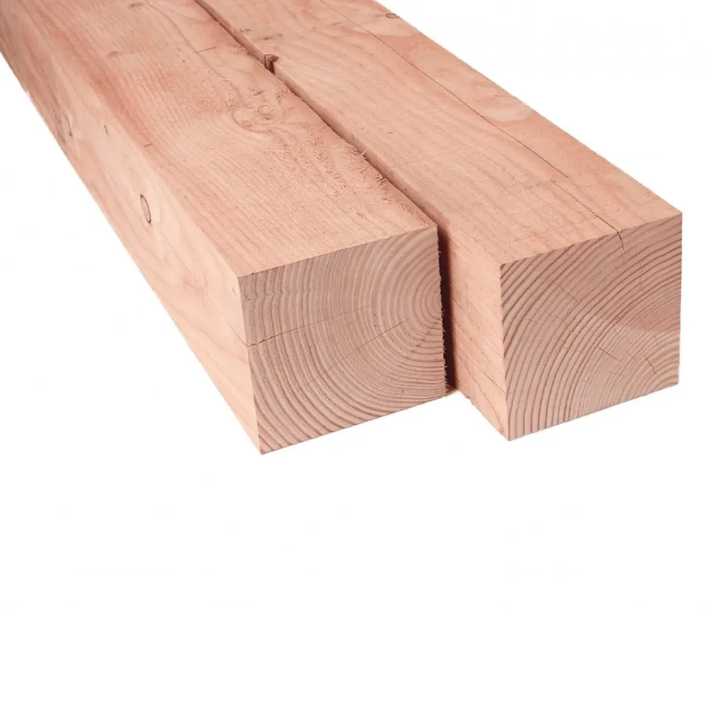 Douglas paal 120x120 mm fijnbezaagd onbehandeld