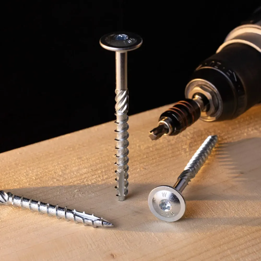 Woodies tellerkopschroef 8,0x240 verzinkt T40 TK doos 50 stuks