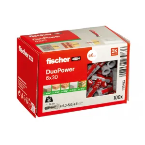 Fischer DuoPower 6x30 plug 100 st/ds