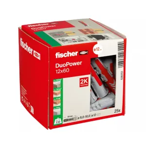 Fischer DuoPower 12x60 plug 25 st/ds