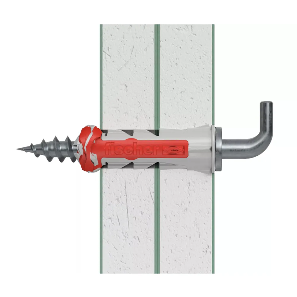 Fischer Duopower 10x50 plug met schroefduim verzinkt 7,0x77 2 st/bs