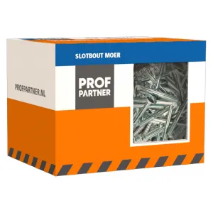 ProfPartner slotbout met moer M8x50 verzinkt 30 st/ds