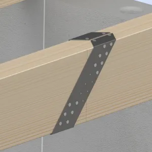 Gordinglas 71x196x1.5 mm verzinkt