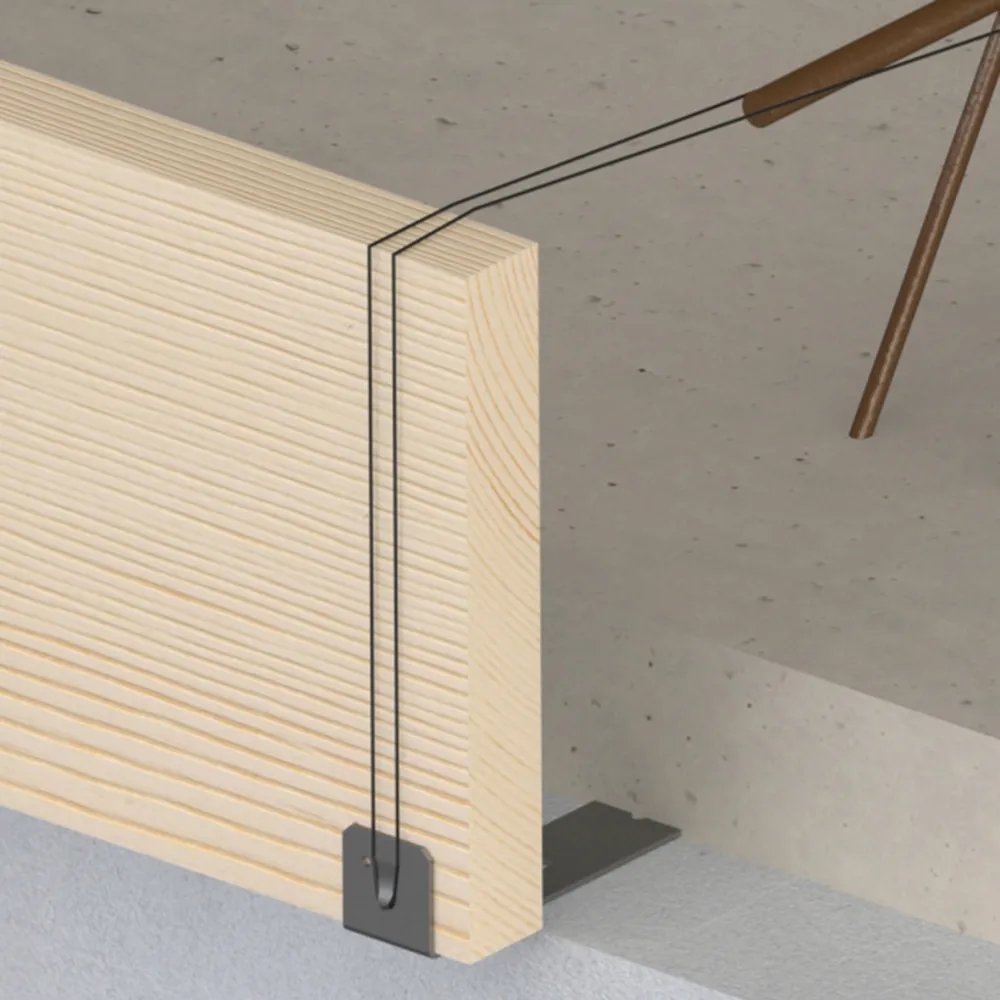 Randbekistings-anker as 30x2 mm verzinkt vlak