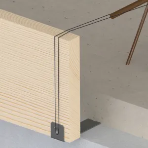 Randbekistings-anker as 30x2 mm verzinkt vlak