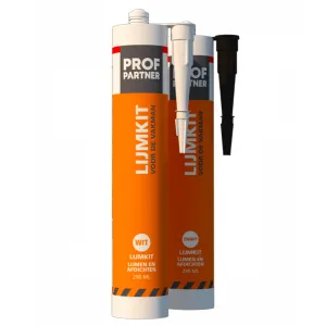 ProfPartner Lijmkit koker 290 ml zwart