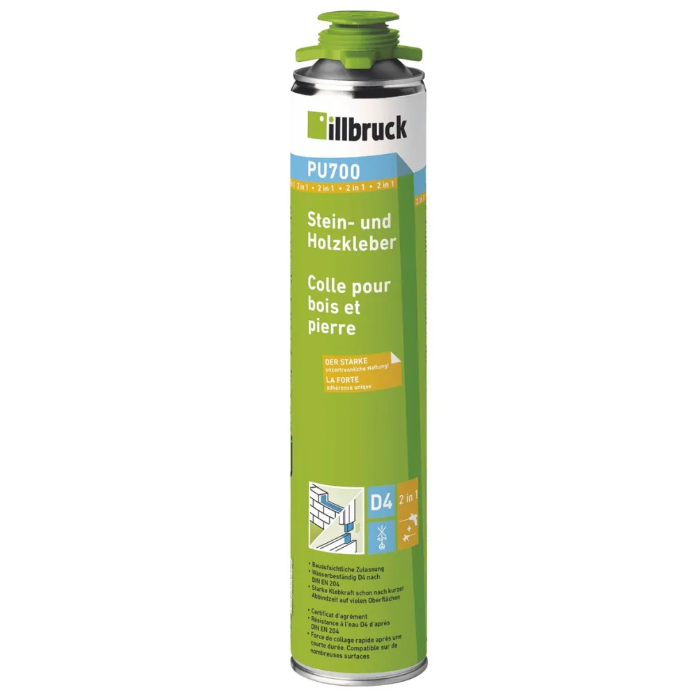 Illbruck PU700 steen- en houtlijm bus 880 ml