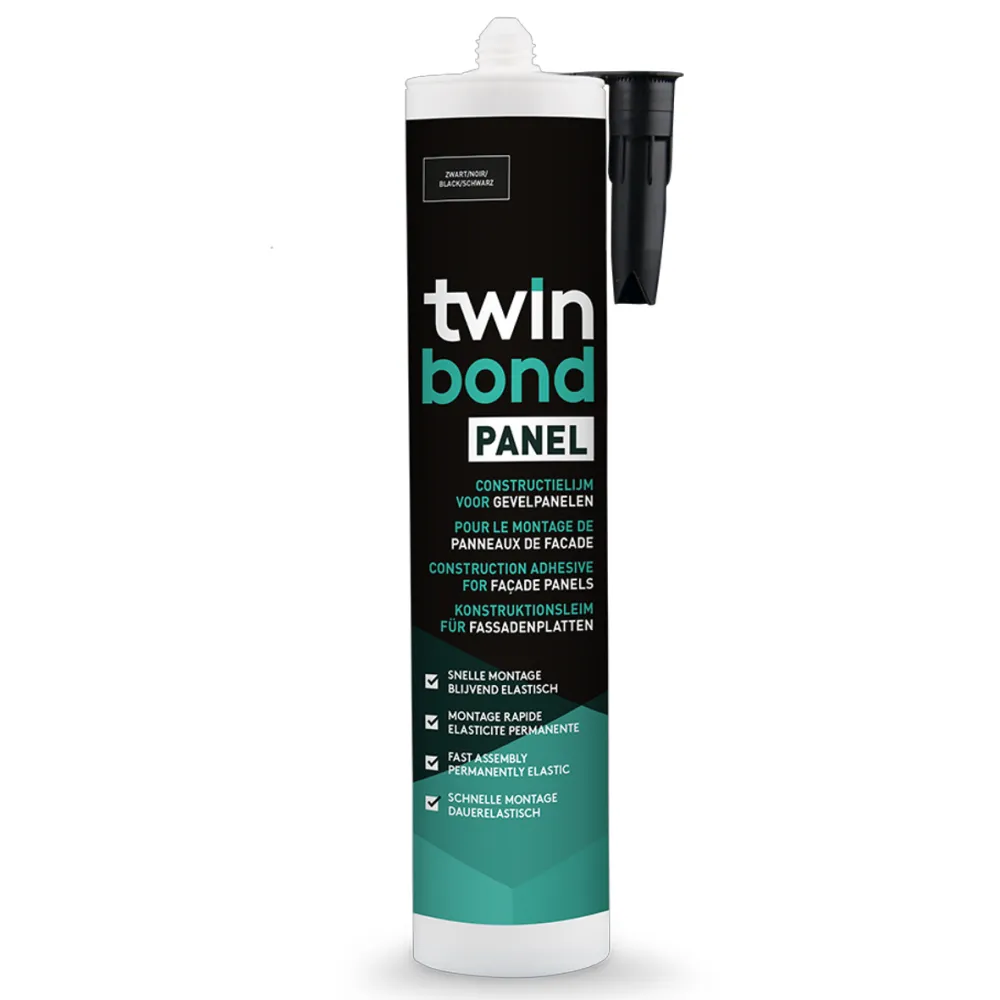 TwinBond Panel Tack zwart 310 ml koker