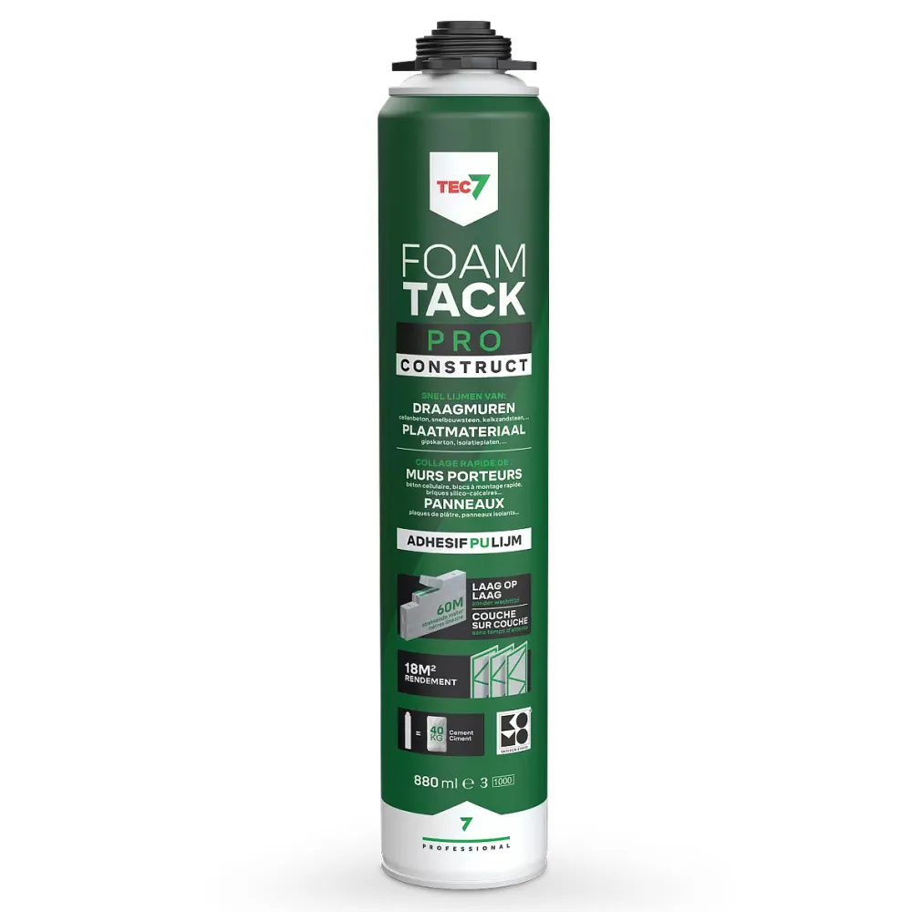 Tec7 FoamTack Pro Construct 880 ml bus