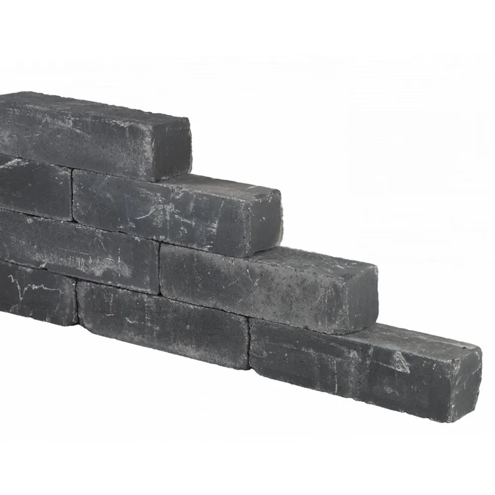 Wallblock old 15x15x60 cm antraciet