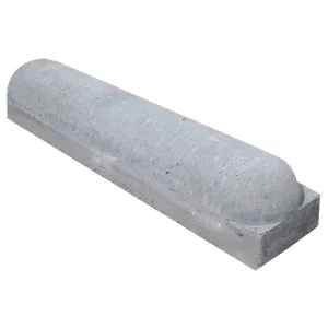 Stootband 18x20x100 cm afgerond grijs