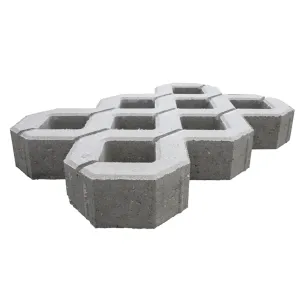 Grastegel 40x60x10 cm grijs