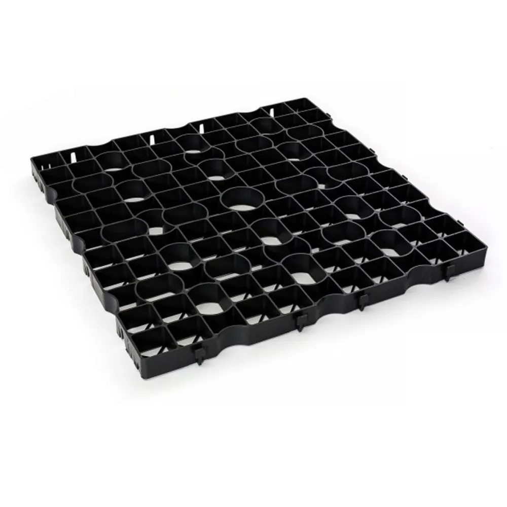 Kunststof grastegel 80x80x4 cm zwart