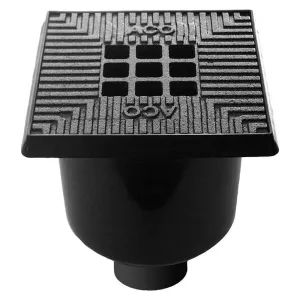 Vloerput 20x20 cm met vuilemmer onderuitloop 75 mm