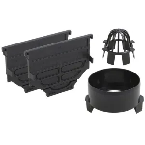 Hexaline set eindplaten, onderuitloop en bladkorf