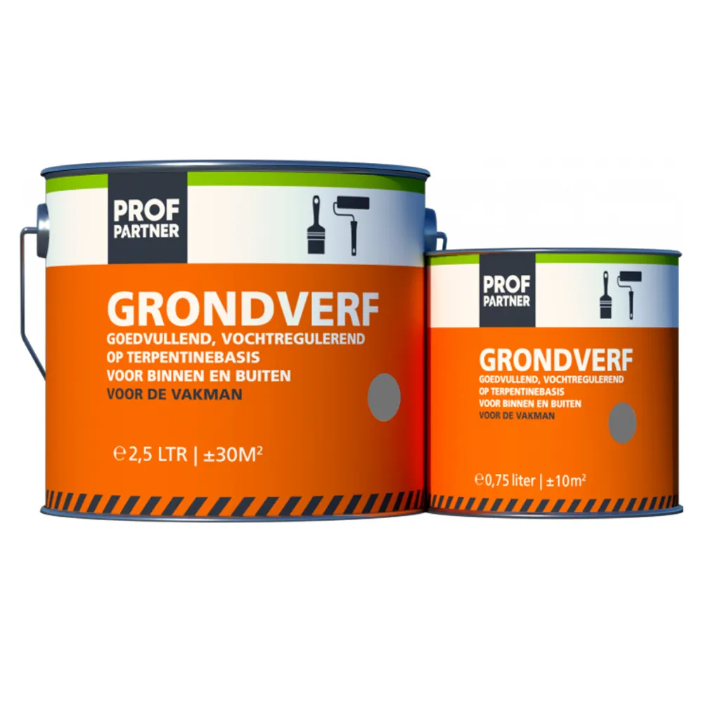 ProfPartner Grondverf Alkyd grijs blik 750 ml