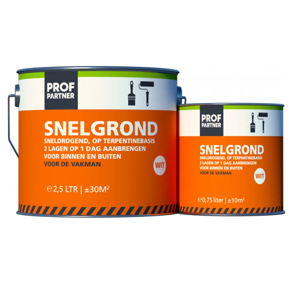 ProfPartner Snelgrond Alkyd wit 2,5 liter