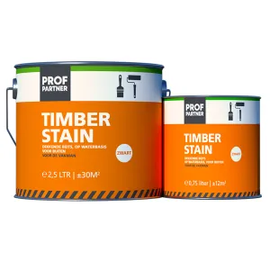 ProfPartner Timberstain Acryl zwart 2,5 liter