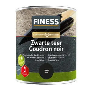 Finess Zwarte Teer zwart blik 750 ml