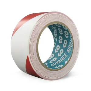 Markeringstape rood/wit 50 mm rol 33 m1 