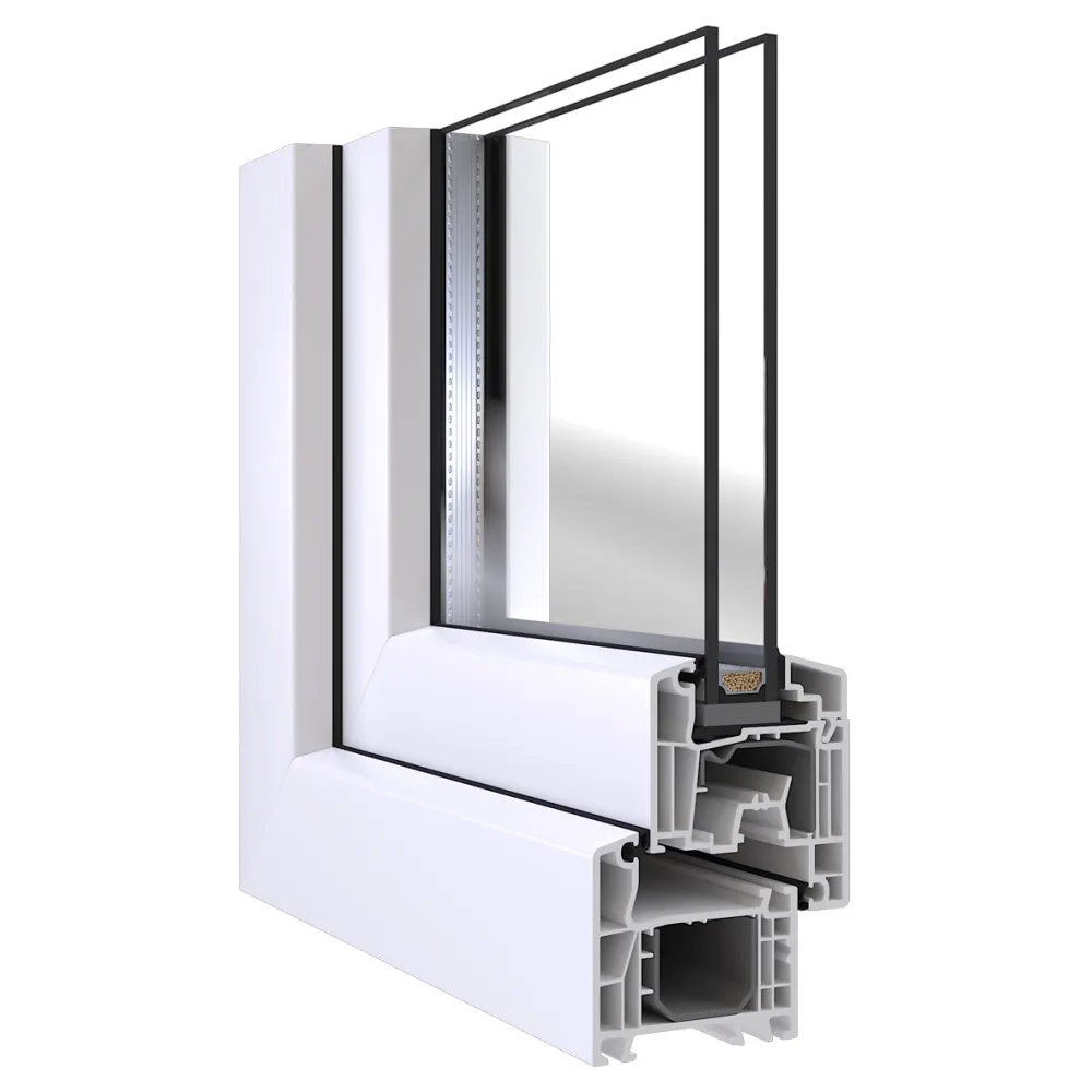 Kunststof valraam 80x60 cm wit