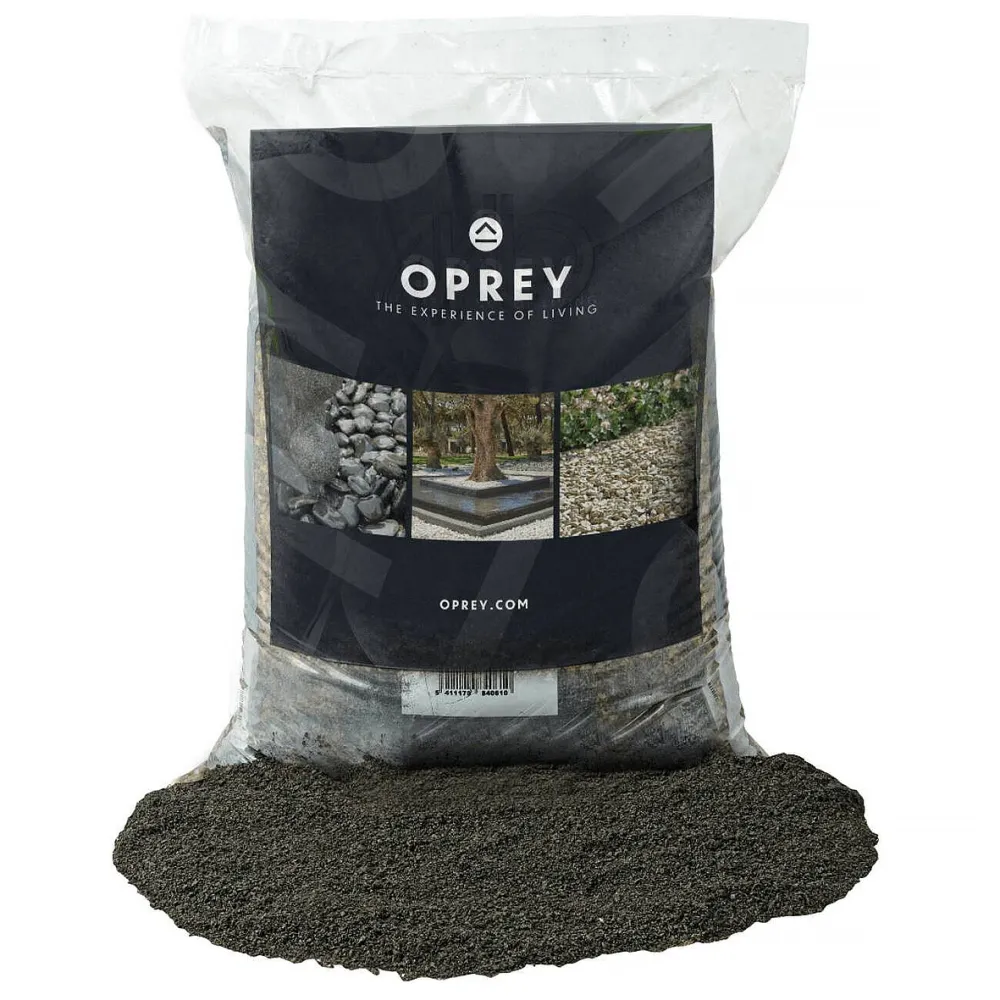 Brekerzand zwart 0-2 mm zak 20 kg