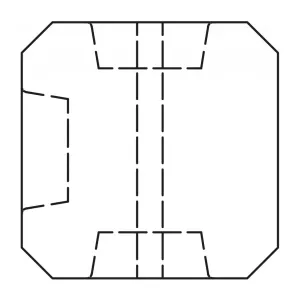 Betonpaal glad antraciet 10x10x280 cm T-paal met diamantkop