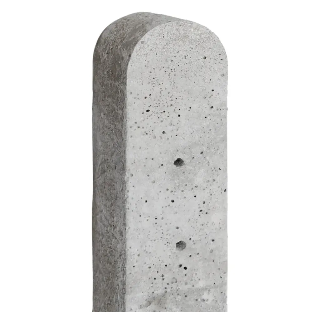 Betonpaal grijs 10x10x280 cm hoekpaal stampbeton