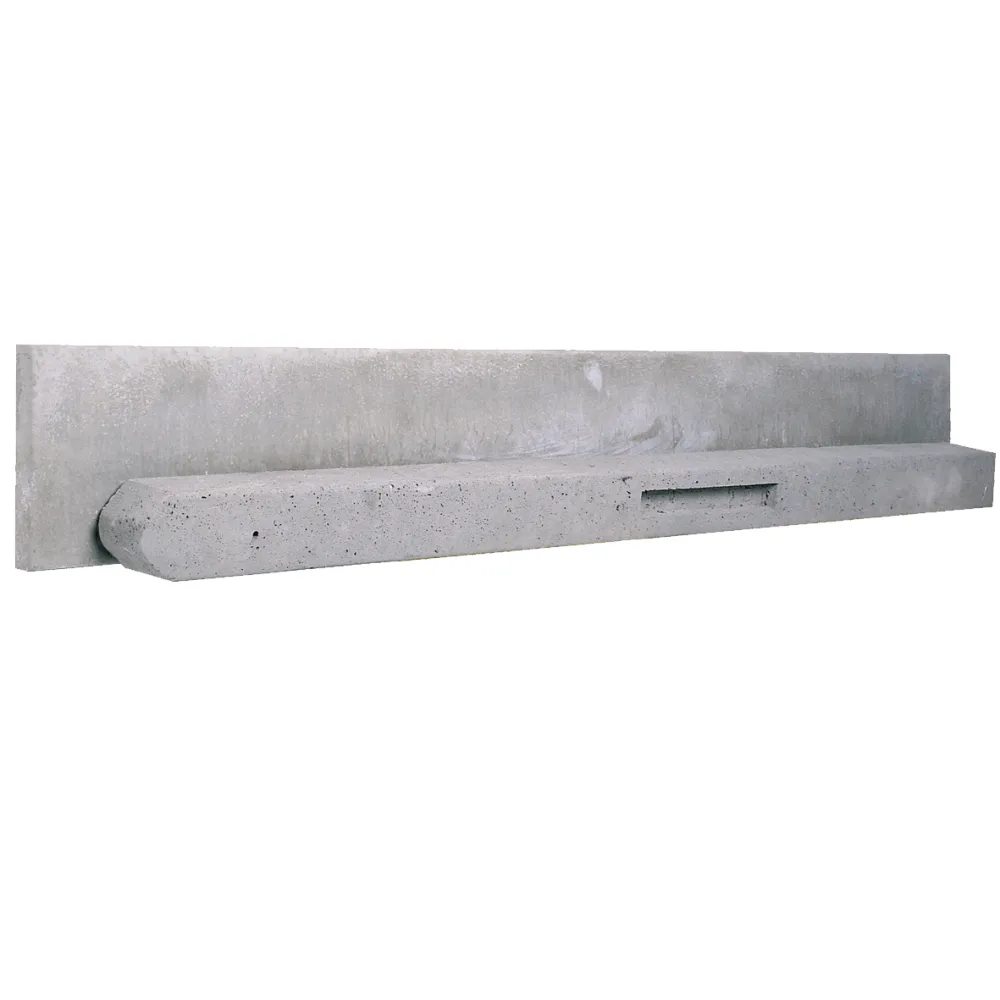 Betonplaat grijs 3,5x25x184 cm stampbeton