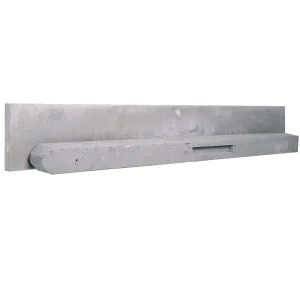 Betonplaat grijs 3,5x25x184 cm stampbeton