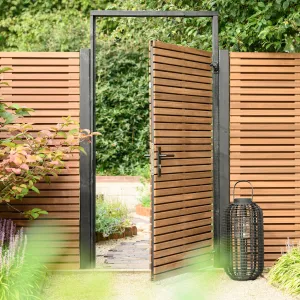 Tuindeurkozijn met aanslaglat geïmpregneerd geschaafd