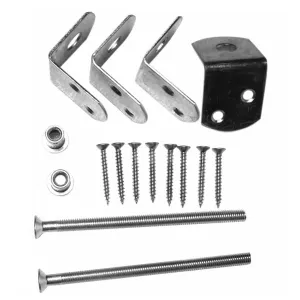 Uni-beslag set RVS tbv 1 betonpaal