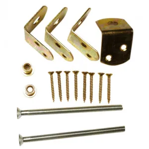 Uni-beslag set geel verzinkt tbv 1 betonpaal