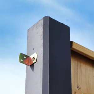 Uni-beslag set RVS tbv 1 betonpaal