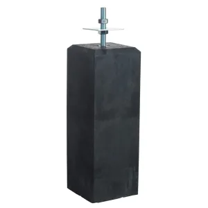 Betonpoer glad antraciet 15x15x60 cm M20