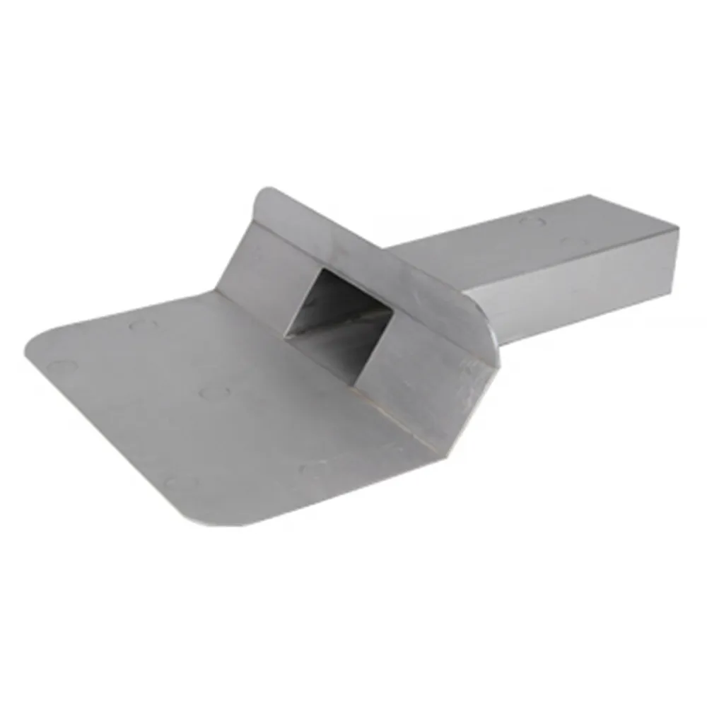 Loden kiezelbak model U60x100 45 graden naadloos gegoten