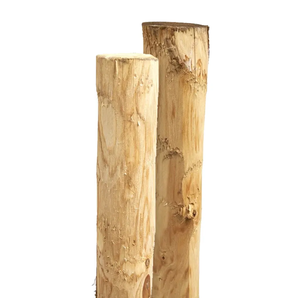 Kastanje paal 6/8 cm geschild
