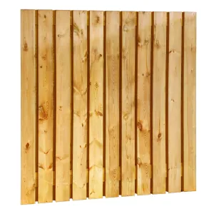 Grenen plankenscherm 180x180 cm 23-planks geïmpregneerd geschaafd