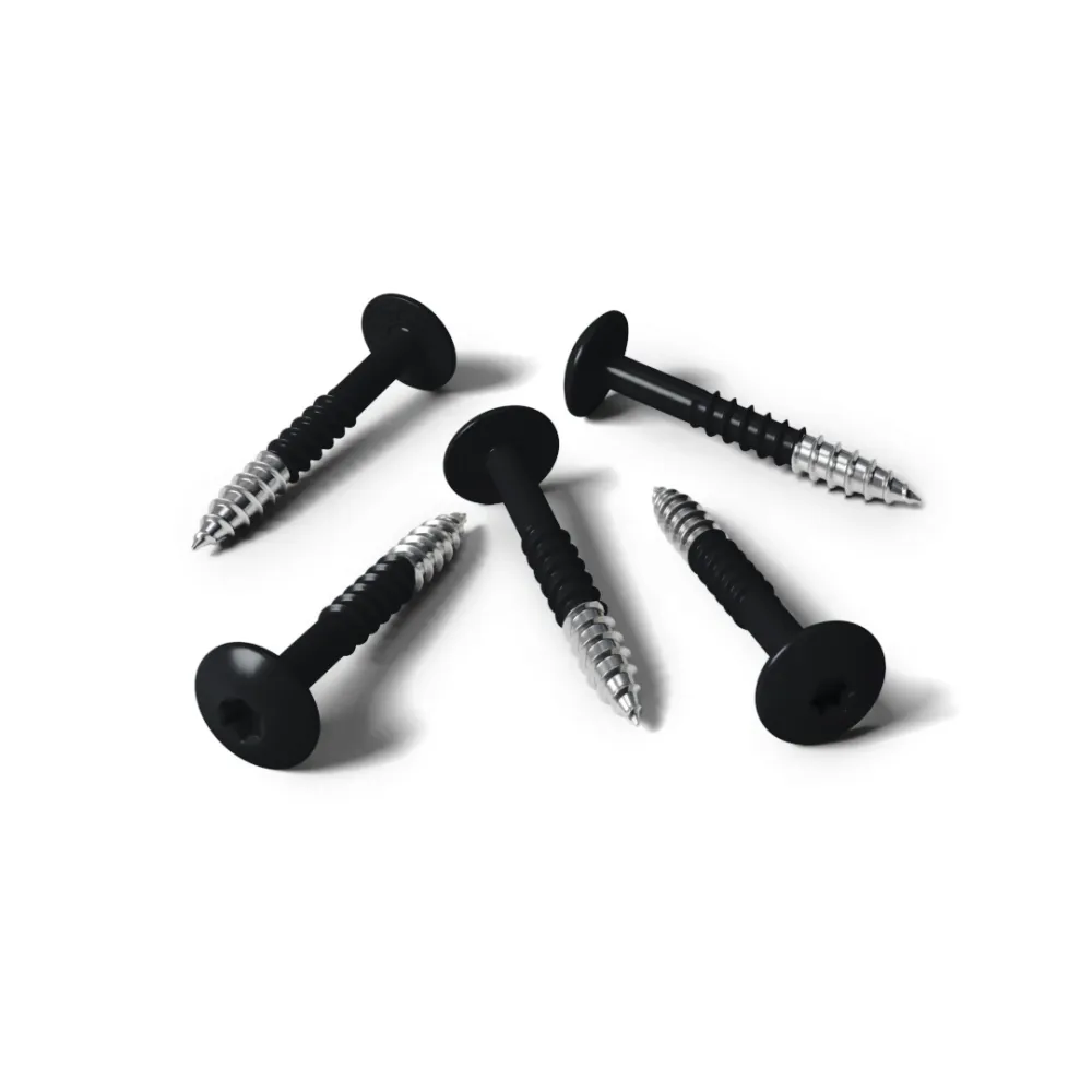 Kleurkopschroef 4,8x38 RVS A2 RAL 9005 gitzwart 100 st/ds