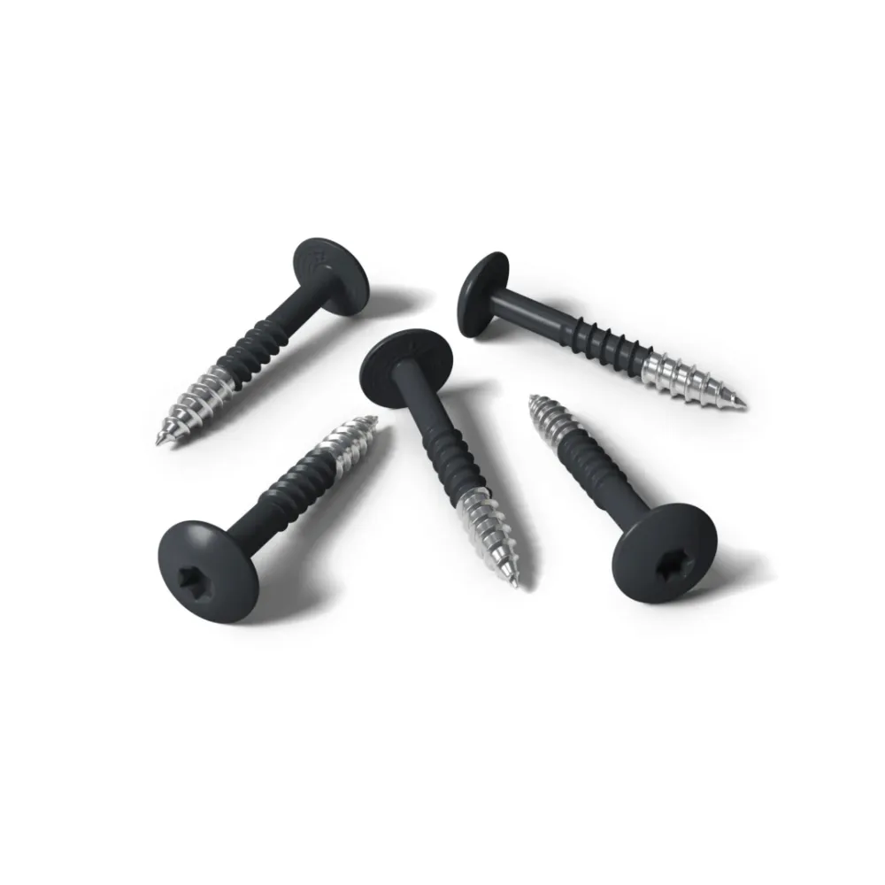 Kleurkopschroef 4,8x38 RVS A2 RAL 7016 antraciet 100 st/ds