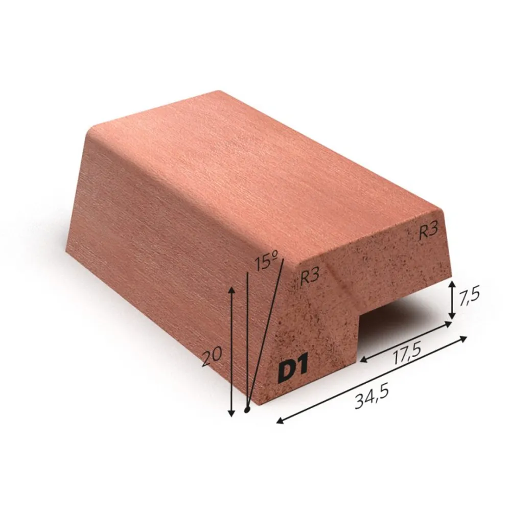 Glaslat D1 ISO meranti 20x34,5 mm L= 4900 mm gegrond