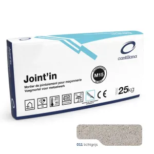Cantillana Joint'in voegmortel lichtgrijs- 2011 CAT1 HY 25 kg/zk