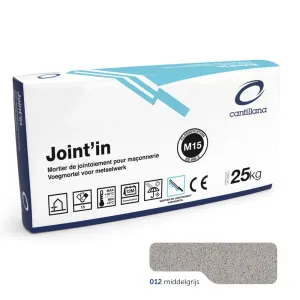 Cantillana Joint'in voegmortel middengrijs - 2012 CAT1 HY 25 kg/zk