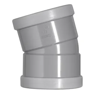 PVC bocht 110 mm 2xmanchet 15 gr.