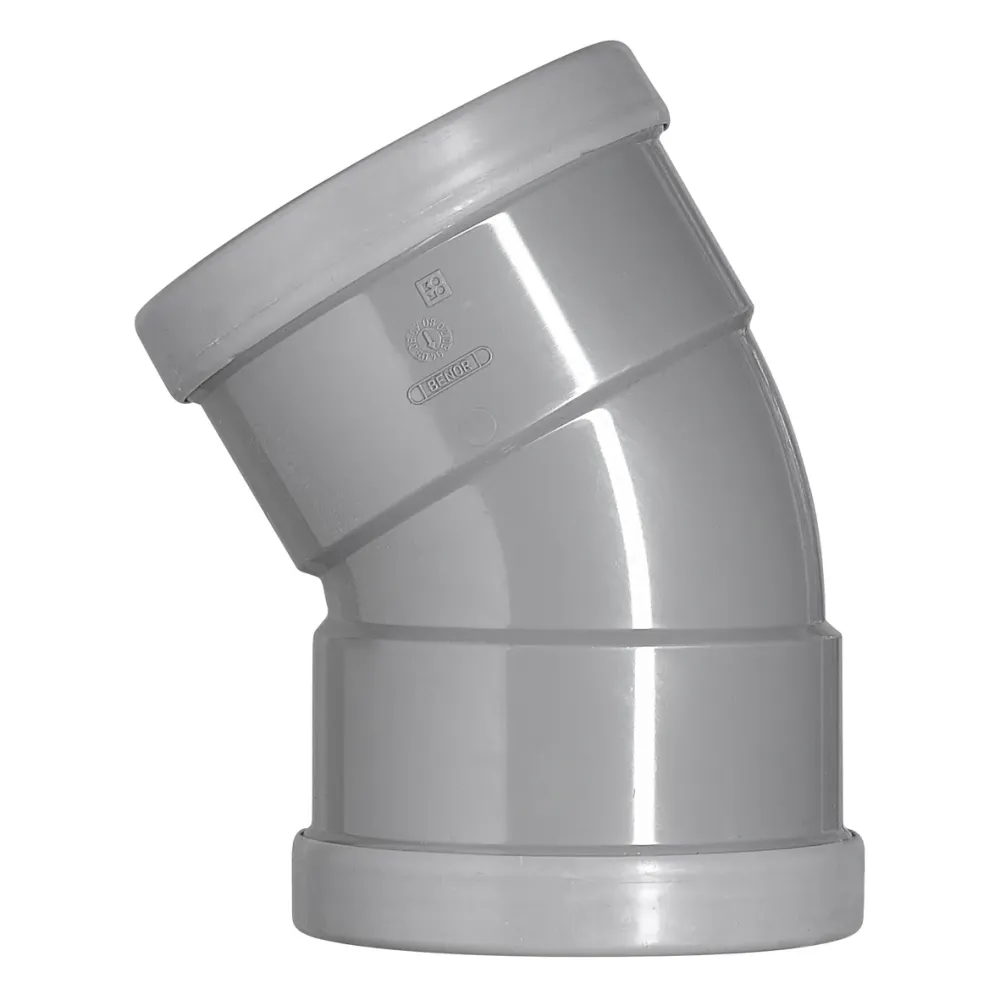 PVC bocht 110 mm 2xmanchet 30 gr.