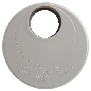 PVC verloop 40x110 mm 1xlijm