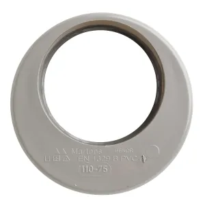 PVC verloop 75x110 mm 1xlijm