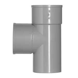 PVC T-stuk 110x110 mm 2xlijm 87 gr.