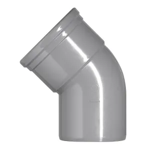 PVC bocht 110 mm 1xmanchet 45 gr.