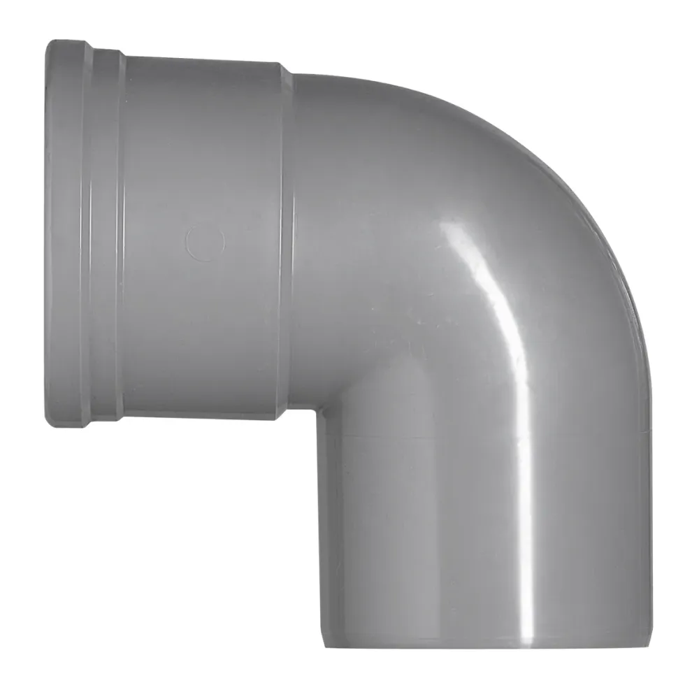 PVC bocht 110 mm 1xmanchet 87 gr.